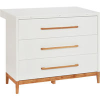 WICKELKOMMODE 110/92/47 cm  - Eichefarben/Weiß, Design, Holz/Holzwerkstoff (110/92/47cm) - Jimmylee