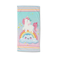 STRANDTUCH Good Morning Multicolor, Türkis, Hellrosa 75/150 cm  - Türkis/Hellrosa, Trend, Textil (75/150cm)