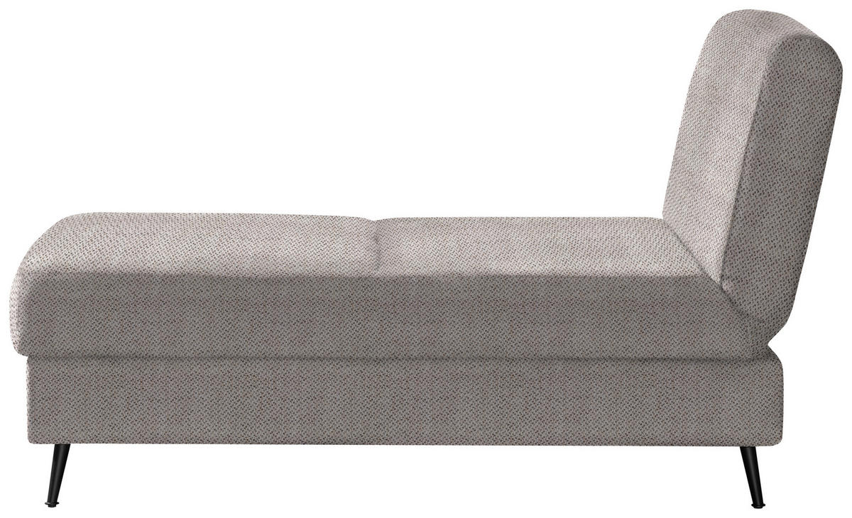 SCHLAFSOFA Webstoff Naturfarben  - Schwarz/Naturfarben, Modern, Textil/Metall (205/90/92cm) - Novel