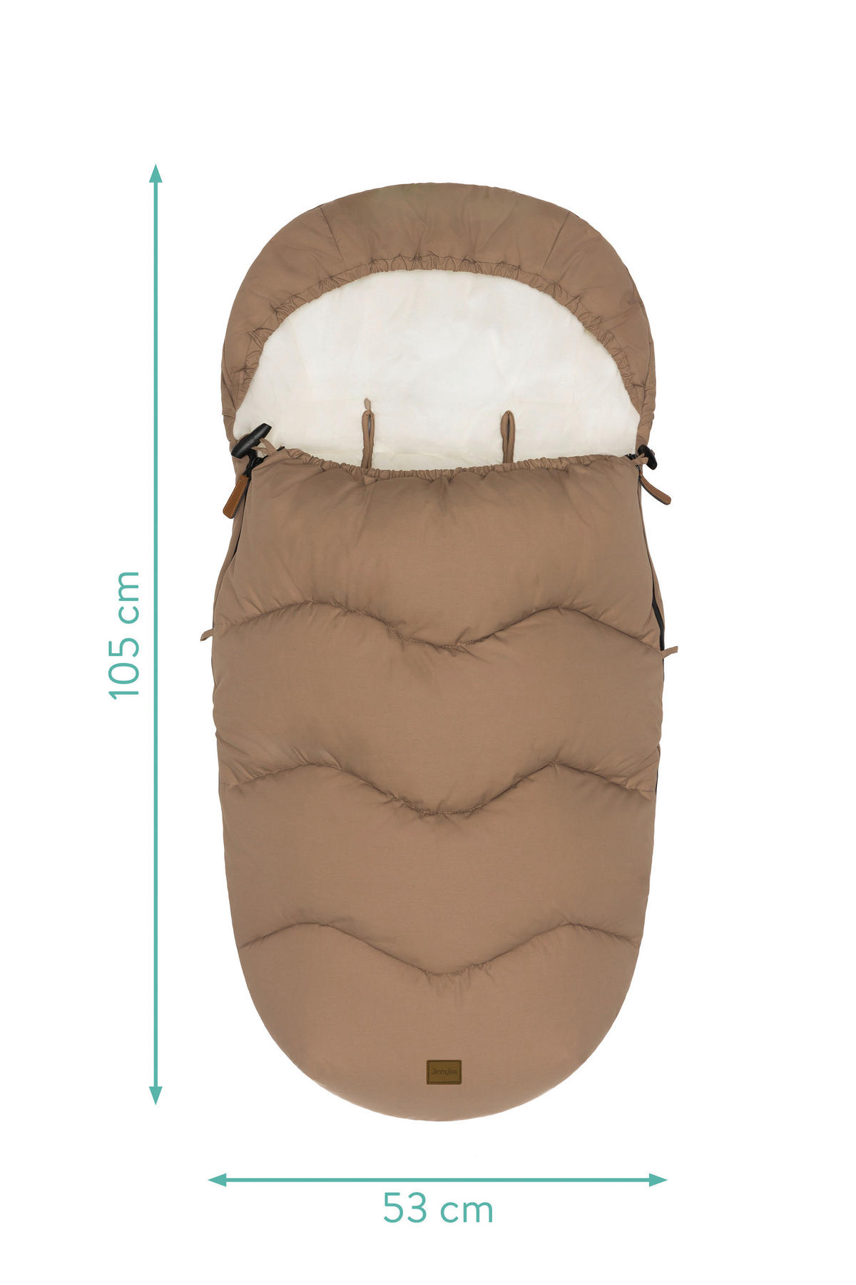 FUßSACK Ogre  - Braun, Basics, Kunststoff/Textil (53/105cm)
