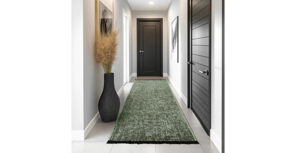 FLACHWEBETEPPICH 80/150 cm Space Grün  - Grün, Basics, Textil (80/150cm) - Novel