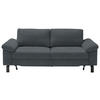 2,5-SITZER in Velours Dunkelgrau  - Dunkelgrau, Design (206/86/97cm) - Pure Home Lifestyle