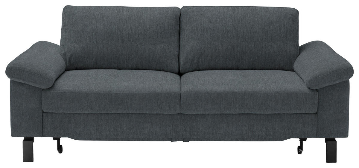 2,5-SITZER in Velours Dunkelgrau  - Dunkelgrau, Design (206/86/97cm) - Pure Home Lifestyle