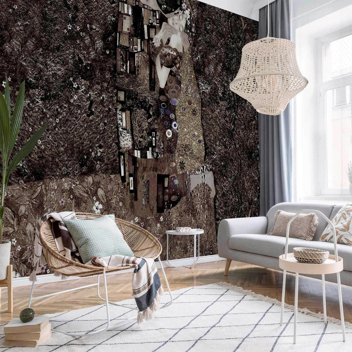 FOTOTAPETE  - Braun/Grau, LIFESTYLE, Textil (100/70cm) - artgeist