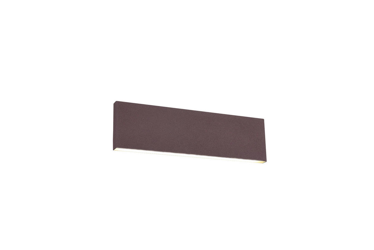 LED-WANDLEUCHTE - Weiss/Rostfarben, Konventionell, Kunststoff/Metall (28/8/4,5cm) - Trio Leuchten