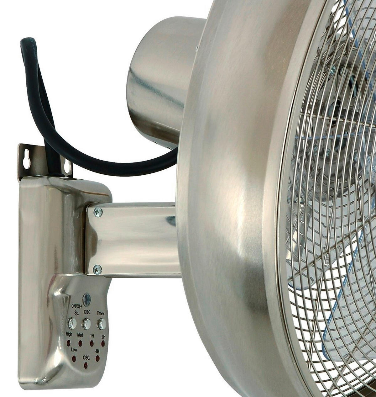 TAKFLÄKT Breeze Serie  - kromfärg/transparent, Basics, metall/plast (46/46/40cm) - P & B