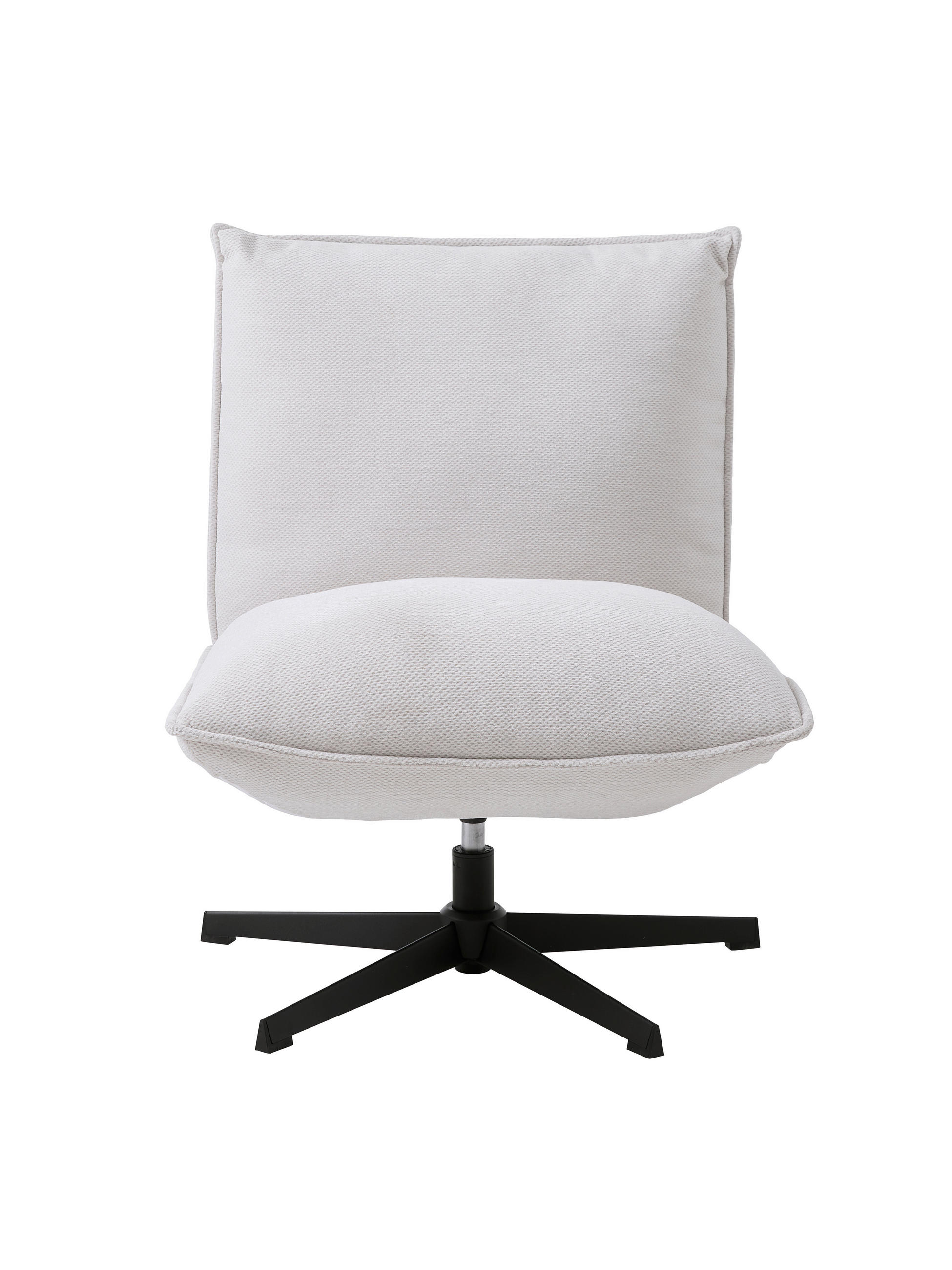 SESSEL in Chenille Weiß  - Schwarz/Weiß, MODERN, Textil/Metall (70/88/83cm) - Livetastic