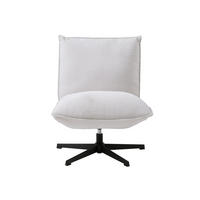 SESSEL in Chenille Weiß  - Schwarz/Weiß, MODERN, Textil/Metall (70/88/83cm) - Livetastic