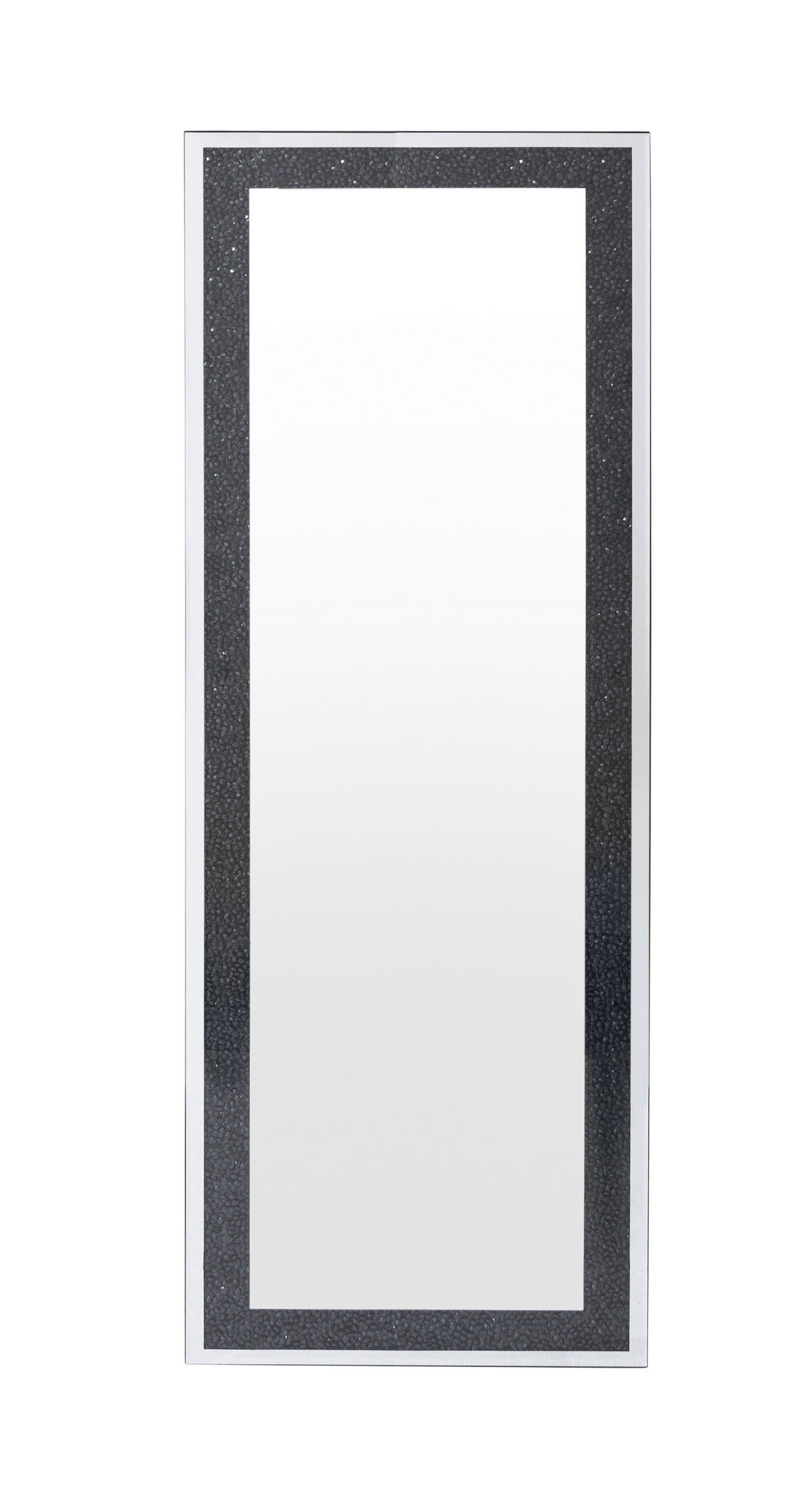 WANDSPIEGEL 70/170/4 cm    in rechteckig  - Silberfarben/Schwarz, MODERN, Glas (70/170/4cm)