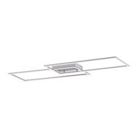 LED-DECKENLEUCHTE Inigo 113,20/24,20/6,80 cm   - Chromfarben/Nickelfarben, Design, Kunststoff/Metall (113,20/24,20/6,80cm) - Paul Neuhaus