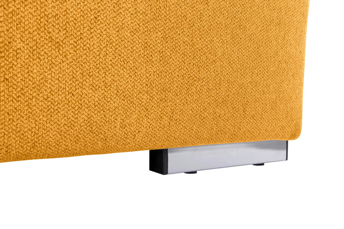WOHNLANDSCHAFT Gelb  - Gelb/Grau, Design, Textil/Metall (173/328/215cm) - MID.YOU