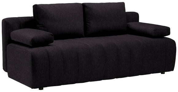 SCHLAFSOFA in Flachgewebe Dunkelbraun  - Dunkelbraun/Schwarz, MODERN, Kunststoff/Textil (194/78-87/92cm) - Xora