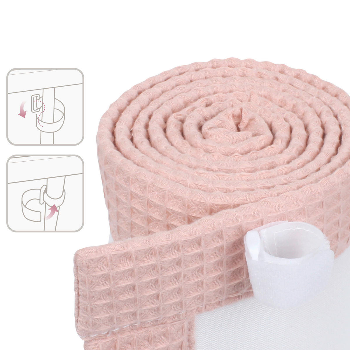 NESTCHEN babybay Nestchen 3D Mesh  - Aprikose, Basics, Naturmaterialien (200/24/2cm) - Tobi