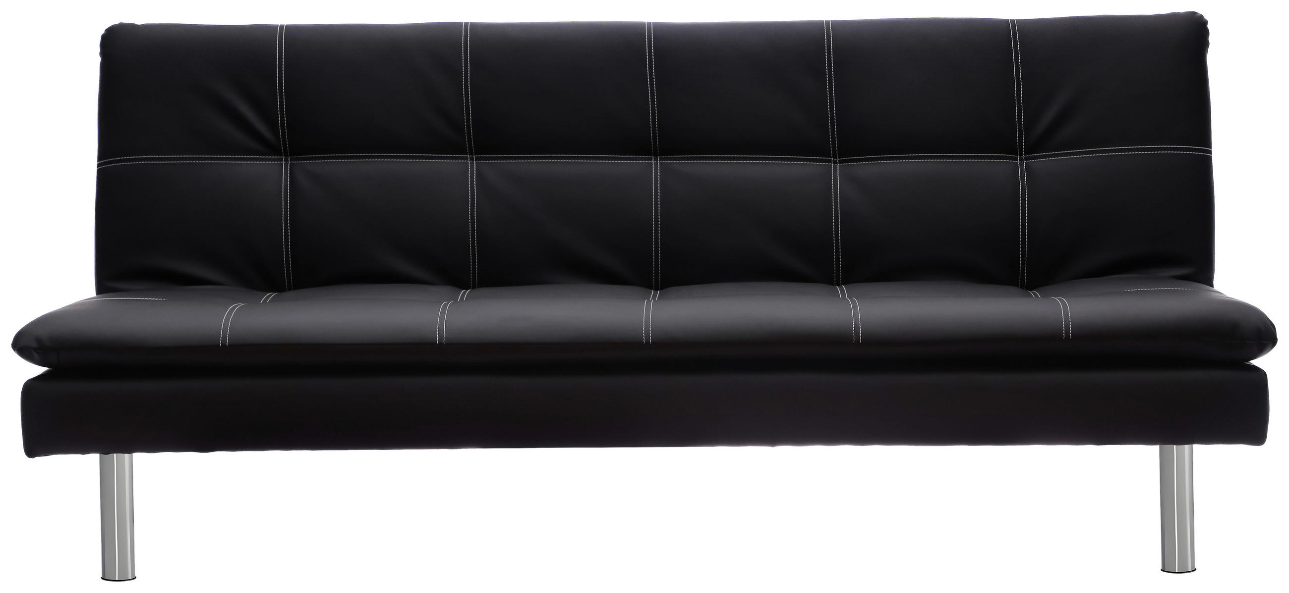 P & B Schlafsofa Schwarz 180x78x93 cm