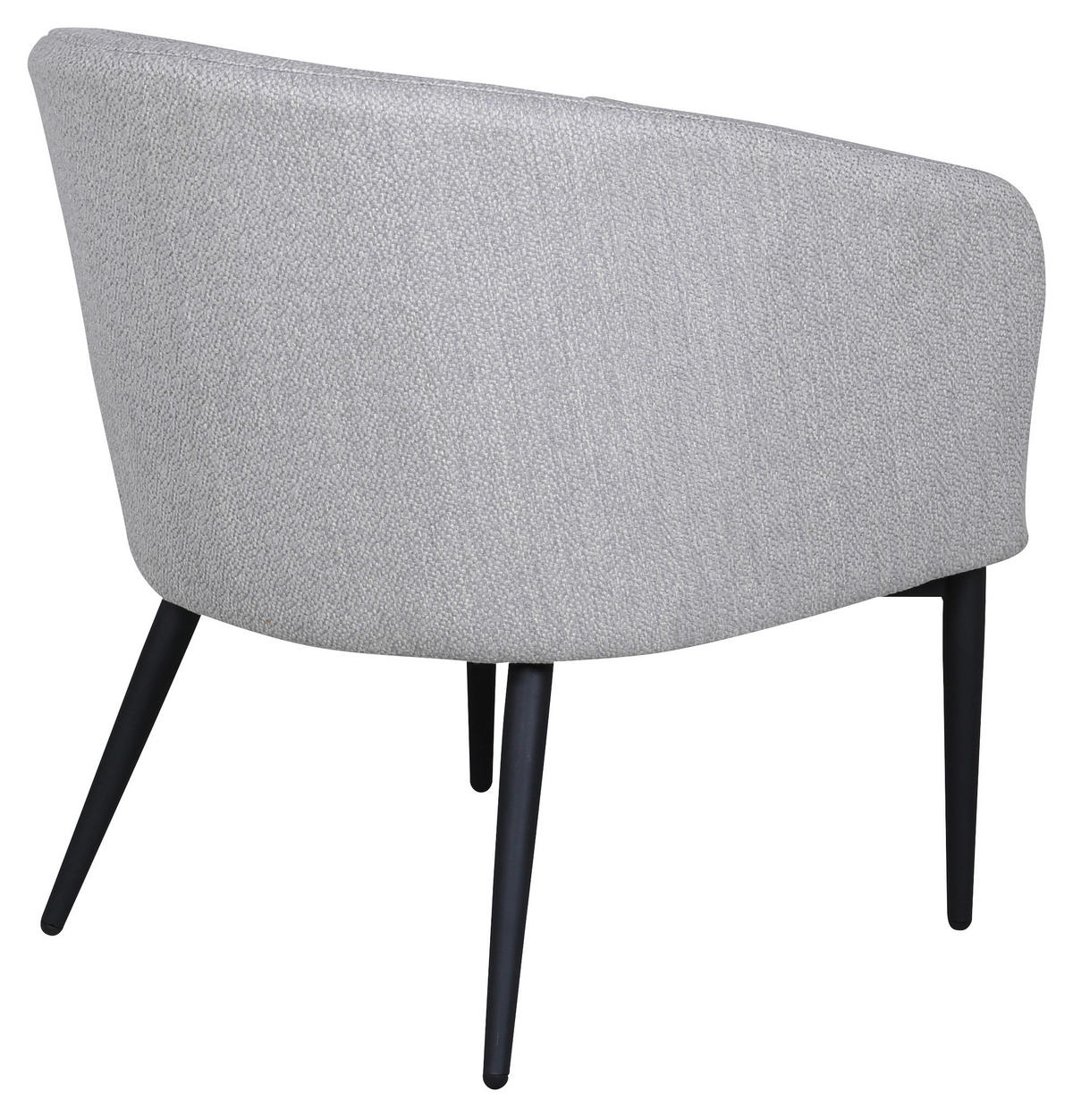 SESSEL in Textilgeflecht Grau, Schwarz  - Schwarz/Grau, Design, Textil/Metall (83/70/64cm) - Livetastic