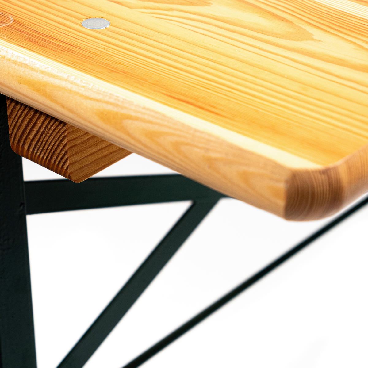 GARTEN-BARTISCH Holz, Metall rechteckig  - Fichtefarben/Grün, Basics, Holz/Metall (220/78/50cm)