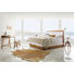 BOXSPRINGBETT 180/200 cm INKL. Matratze - Eichefarben/Weiß, KONVENTIONELL, Holz/Textil (180/200cm) - Hasena
