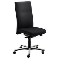 DREHSTUHL Webstoff Schwarz  - Schwarz/Alufarben, MODERN, Holz/Kunststoff (65/108-119/62cm) - MID.YOU