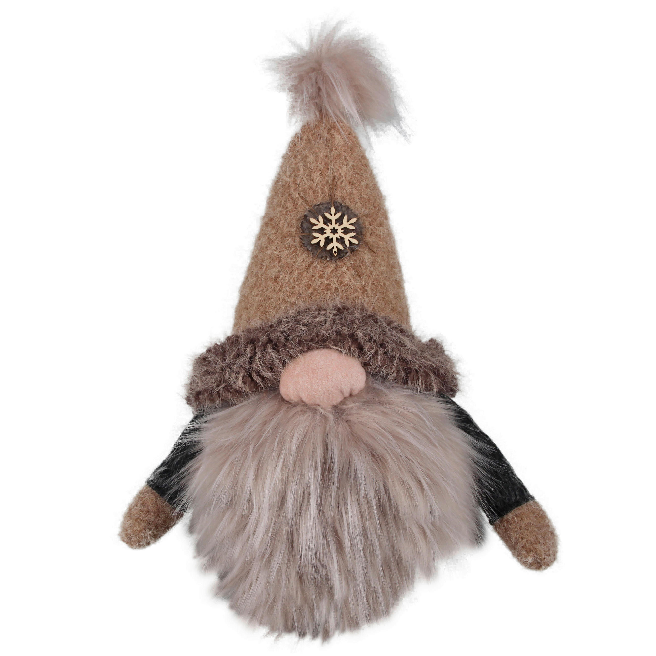 WICHTEL - Hellbraun/Dunkelgrau, Lifestyle, Textil/Stein (31/45/23cm) - X-Mas