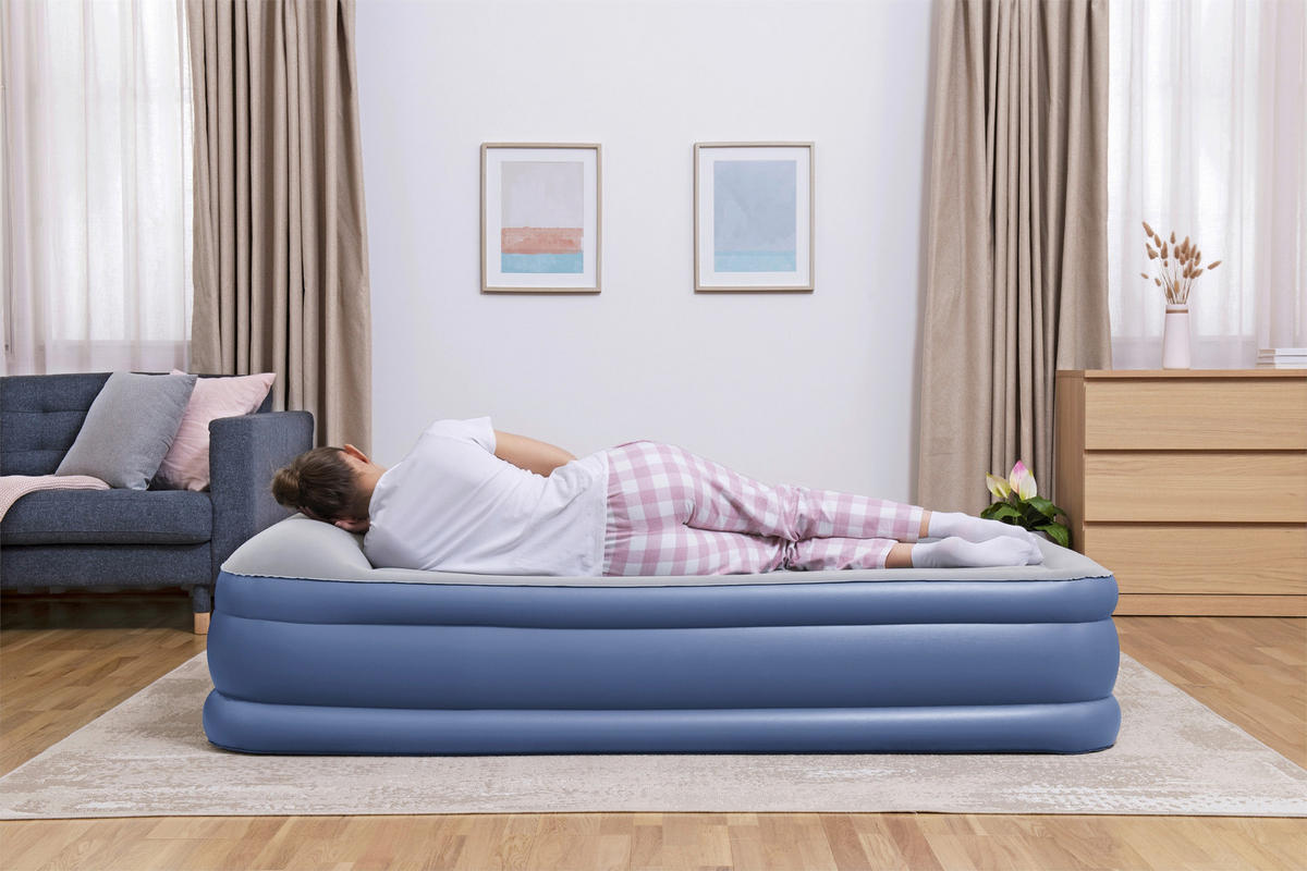 LUFTBETT TRITECH AIR 67628 Hellgrau, Dunkelblau  - Hellgrau/Dunkelblau, KONVENTIONELL, Kunststoff (191/97/46cm) - Bestway