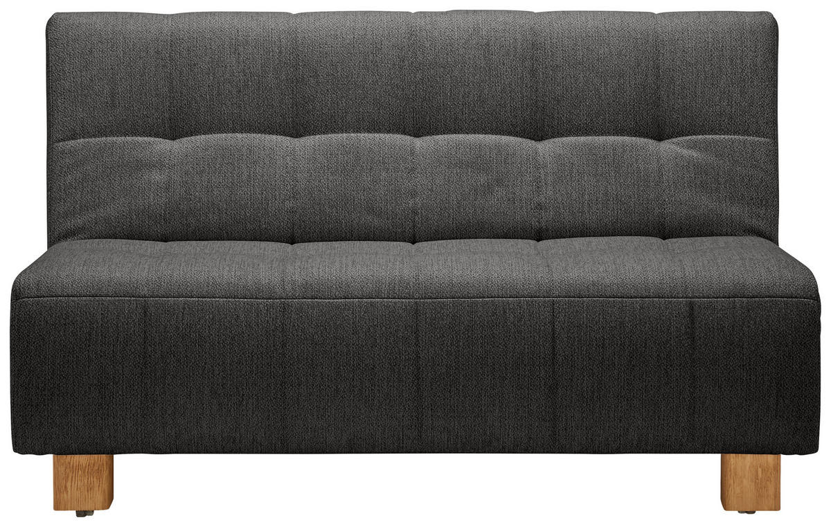SCHLAFSOFA in Webstoff Anthrazit  - Anthrazit/Naturfarben, Design, Holz/Textil (145/92/102cm) - Novel