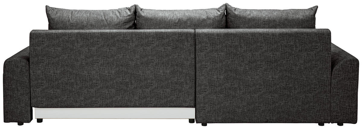 ECKSOFA Anthrazit Mikrofaser  - Anthrazit/Schwarz, KONVENTIONELL, Kunststoff/Textil (169/295cm) - Carryhome