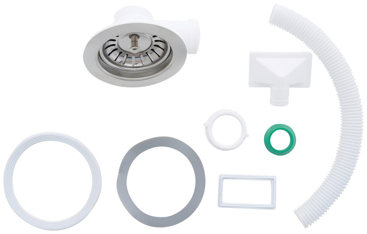 SPÜLE 1720DETROIT59X435  - Edelstahlfarben, Trend, Metall (59/22,5/44cm) - Respekta