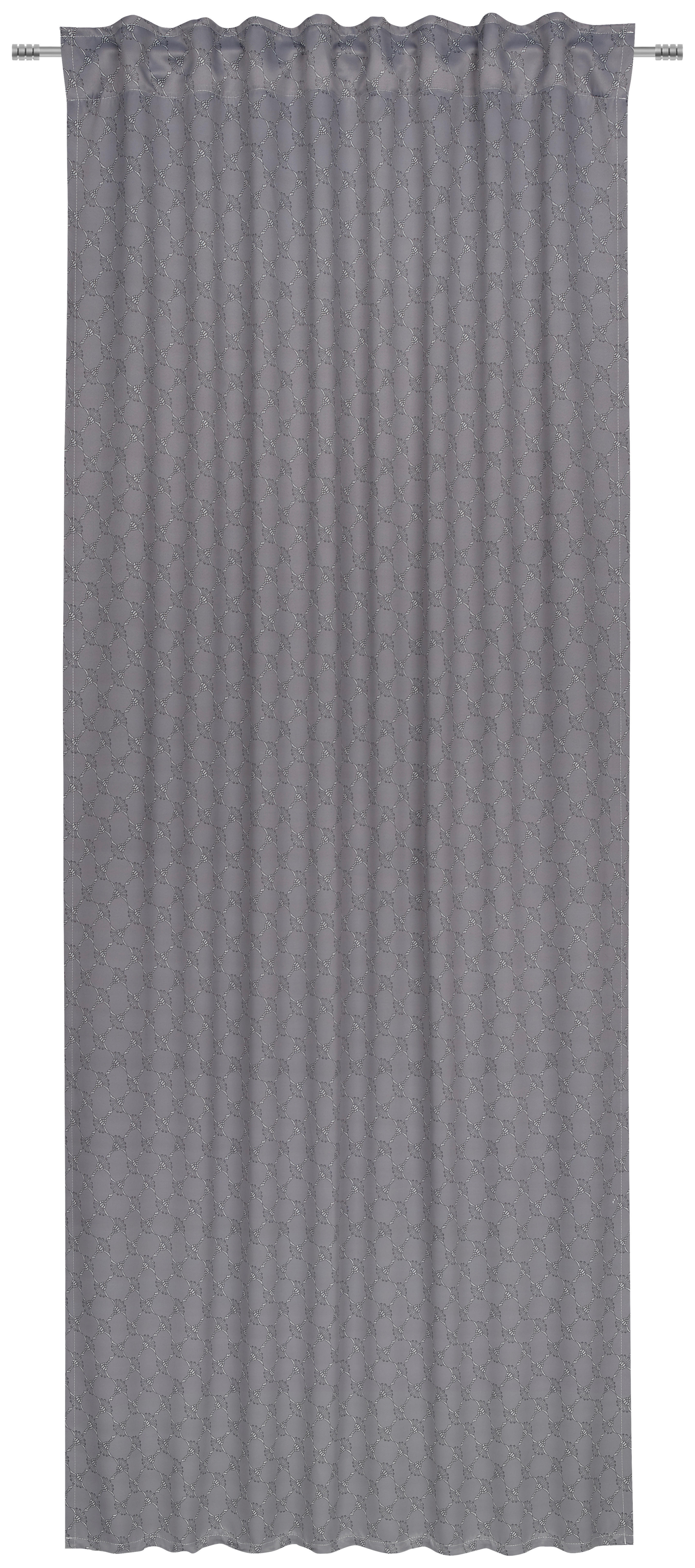 GOTOVA ZAVESA antracit - antracit, Dizajnerski, tekstil (130/250cm) - Joop!