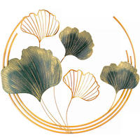 METALLBILD  - Goldfarben/Grün, Basics, Metall (70/70cm)