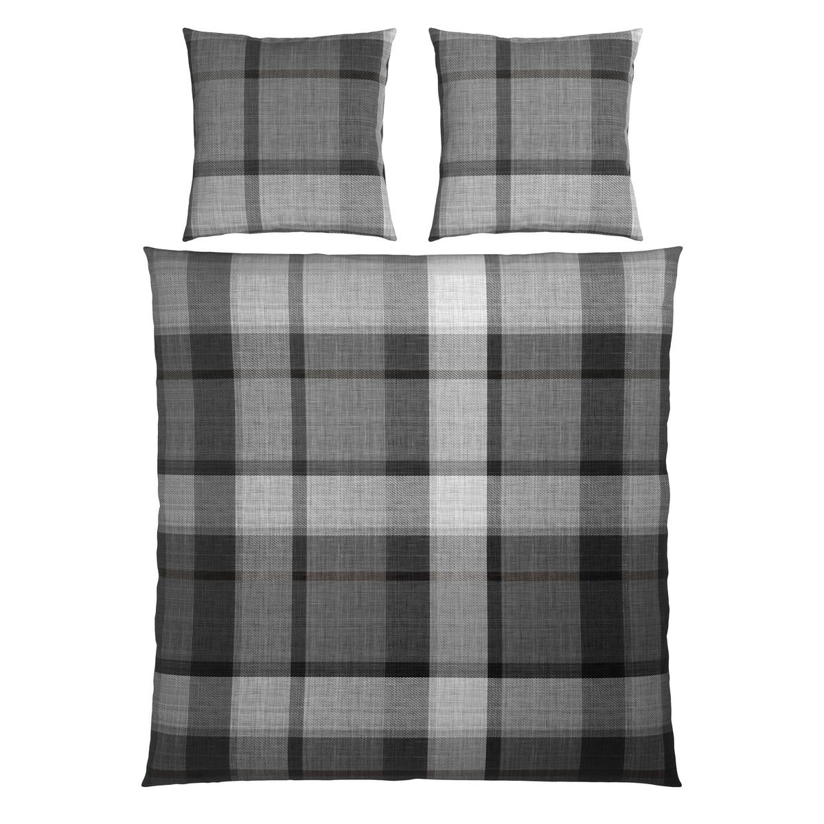 BETTWÄSCHE Flanell 200/200 cm  - Grau, Textil (200/200cm) - Novel