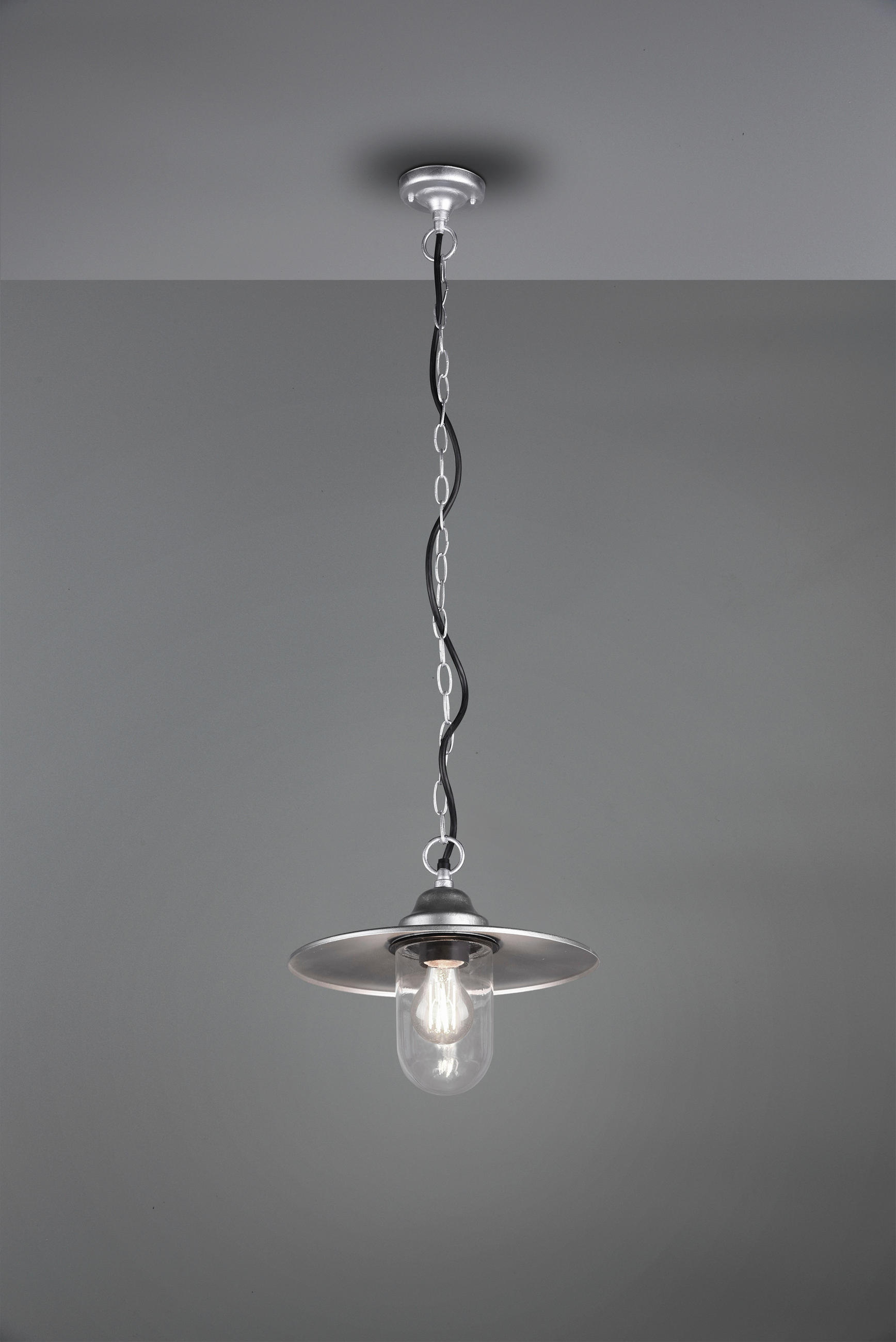 HÄNGLAMPA UTOMHUS Brenta 30/120 cm  - zinkfärgad, Trend, metall (30/120cm) - Trio Leuchten