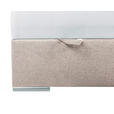 BOXBETT 120/200 cm  in Hellbraun  - Chromfarben/Hellbraun, KONVENTIONELL, Kunststoff/Textil (120/200cm) - Carryhome