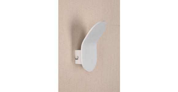 LED-WANDLEUCHTE 17,7/10/9,8 cm - Weiß, Trend, Metall (17,7/10/9,8cm) - Novel