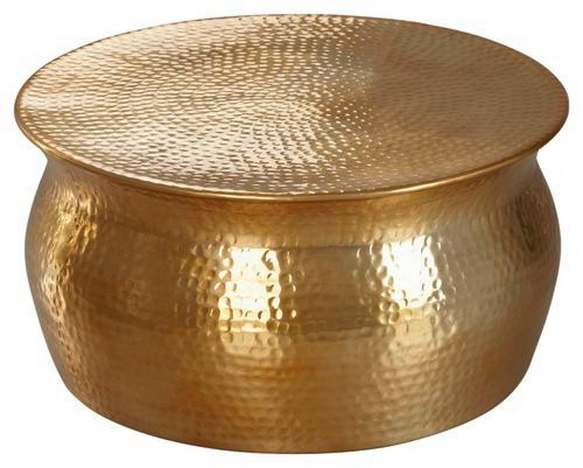 COUCHTISCH 60/60/30,5 cm rund Goldfarben  - Goldfarben, LIFESTYLE, Metall (60/60/30,5cm) - MID.YOU