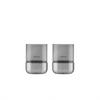 WINDLICHTSET 7/9,5 cm  - Edelstahlfarben/Grau, Design, Glas/Metall (7/9,5cm) - Blomus