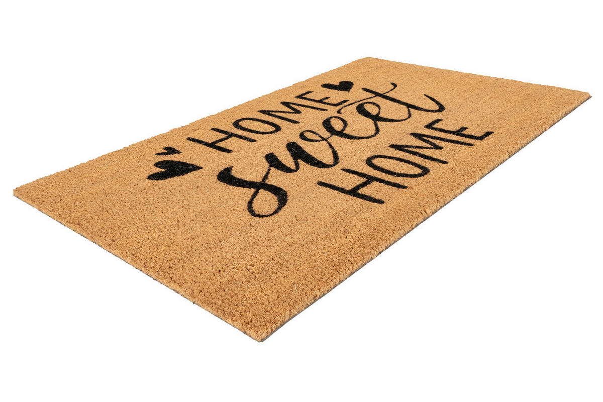 FUßMATTE 45/75 cm  - Hellbraun, Basics, Textil (45/75cm) - Kayoom