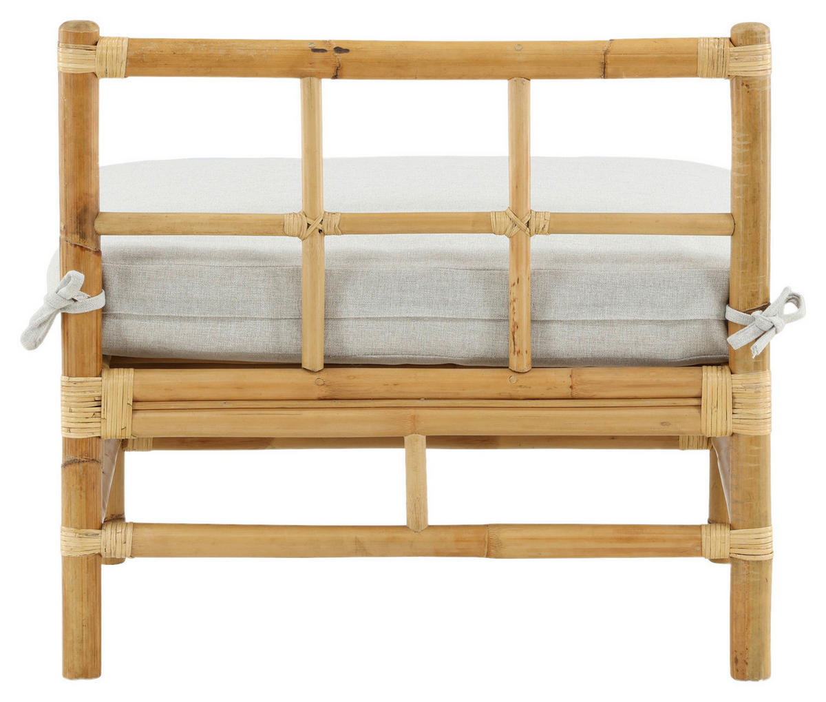 LOUNGESOFA 71,5/71/75 cm Bambus, Rattan  - Hellbraun, KONVENTIONELL, Holz (71,5/71/75cm) - Gardenson