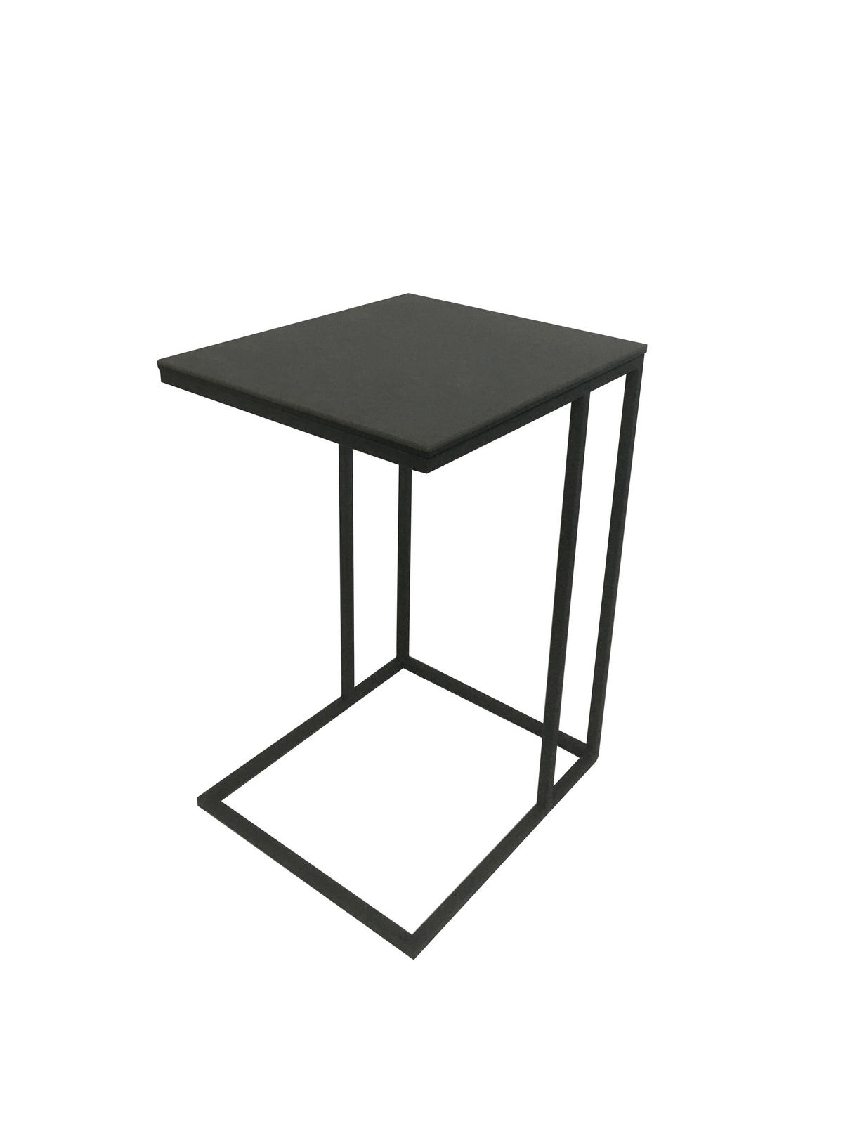 BEISTELLTISCH 43/38/63 cm Schwarz, Dunkelgrau rechteckig  - Dunkelgrau/Schwarz, Design, Glas/Keramik (43/38/63cm) - Carryhome