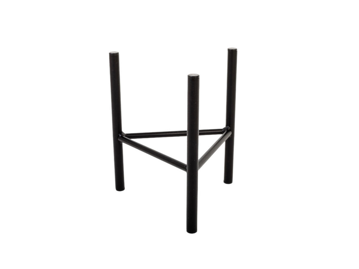 BLUMENSTÄNDER in Metall  - Schwarz, Basics, Metall (23/25/23cm)