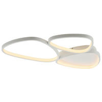 PLAFONIERĂ CU LED - alb, Design, plastic/metal (69,5/46,5/6,2cm)
