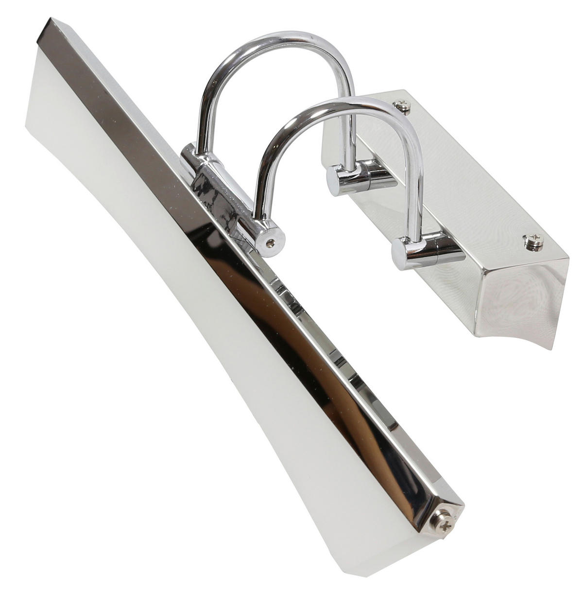 LED-WANDLEUCHTE 15/44/11 cm   - Chromfarben, Design, Metall (15/44/11cm)