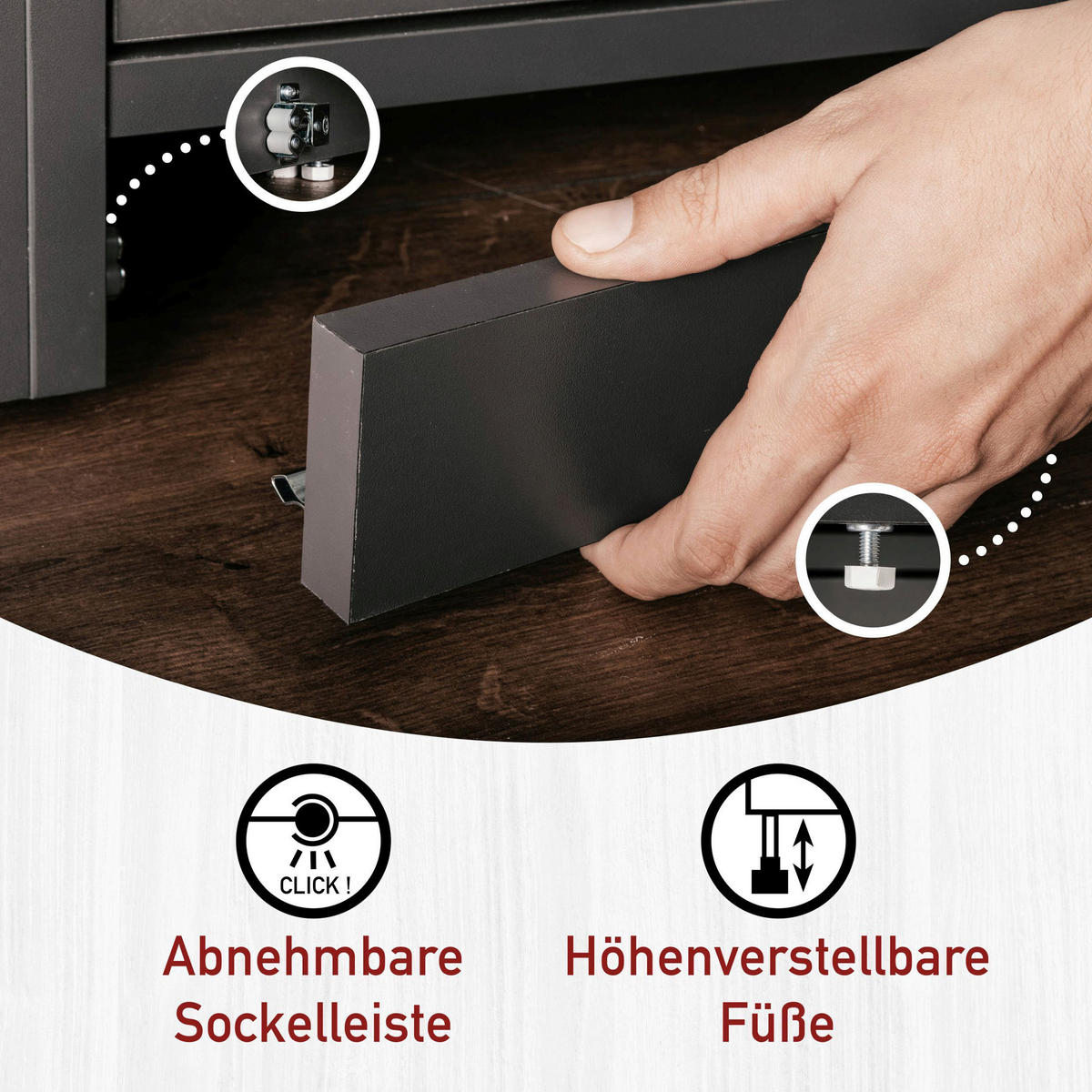 HAUSWIRTSCHAFTSRAUM 201/164/68 cm  in Anthrazit  - Anthrazit, MODERN, Holzwerkstoff (201/164/68cm) - home24