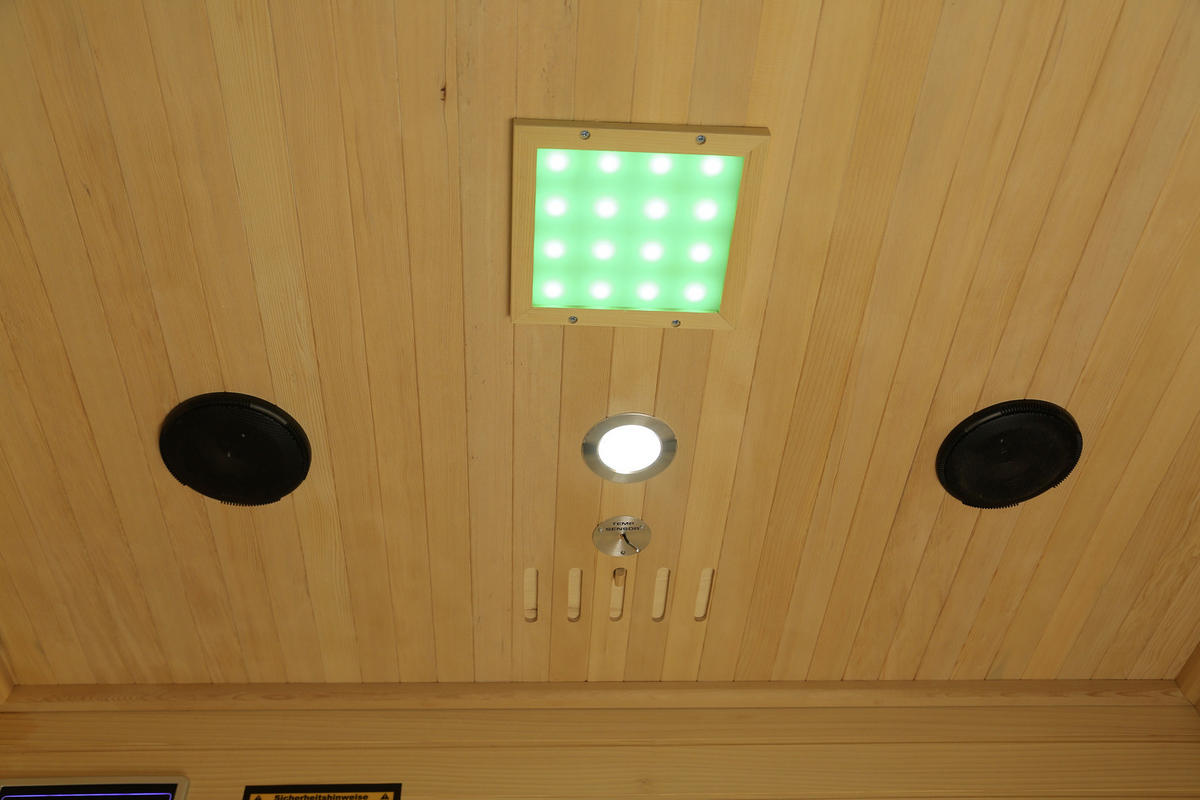INFRAROTKABINE HEMLOCK II für 2 Personen HEMLOCK II  - MODERN, Glas/Holz (120/105/190cm)