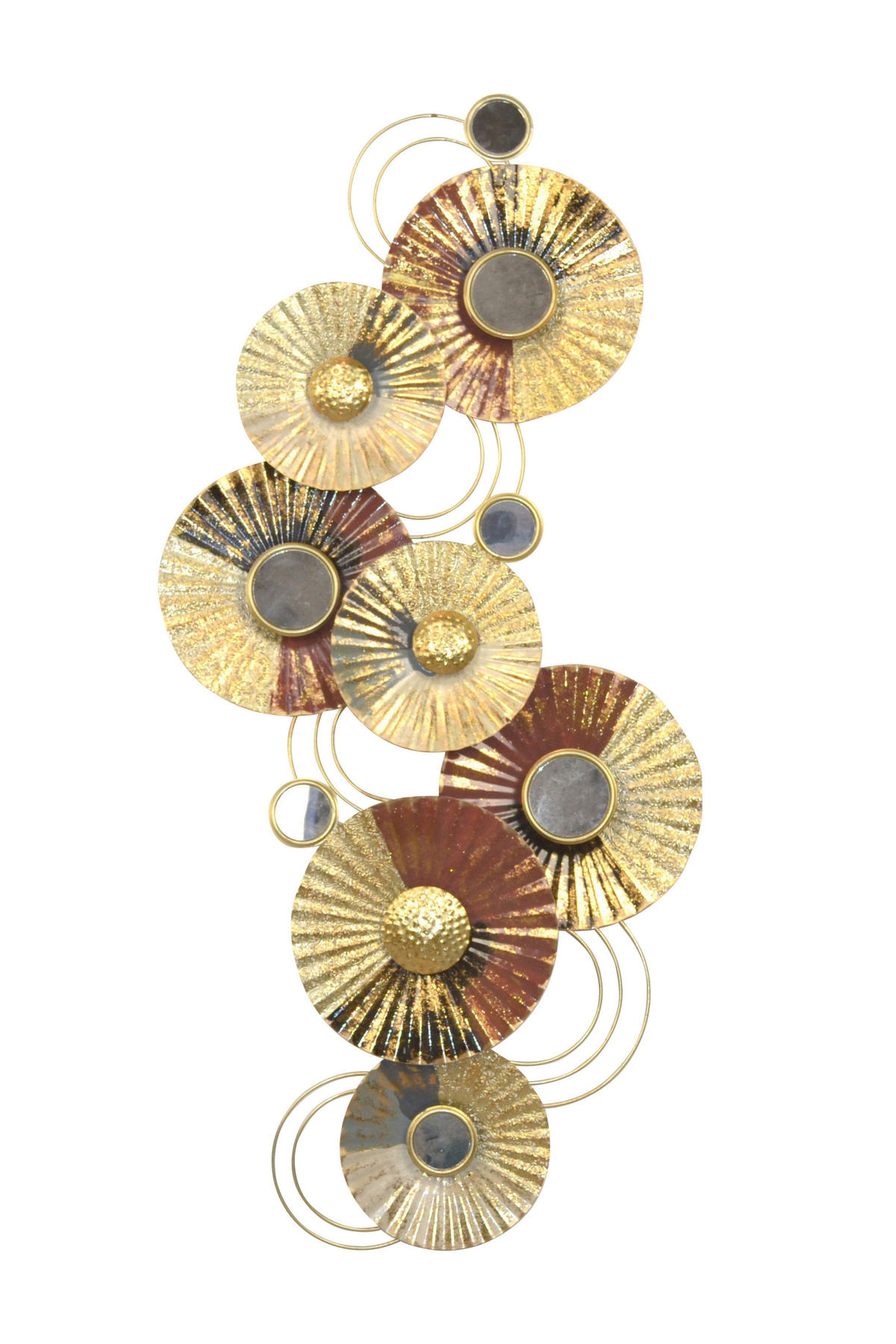 WANDDEKO Metall  - Goldfarben, Design, Metall (7/109/51cm) - MID.YOU