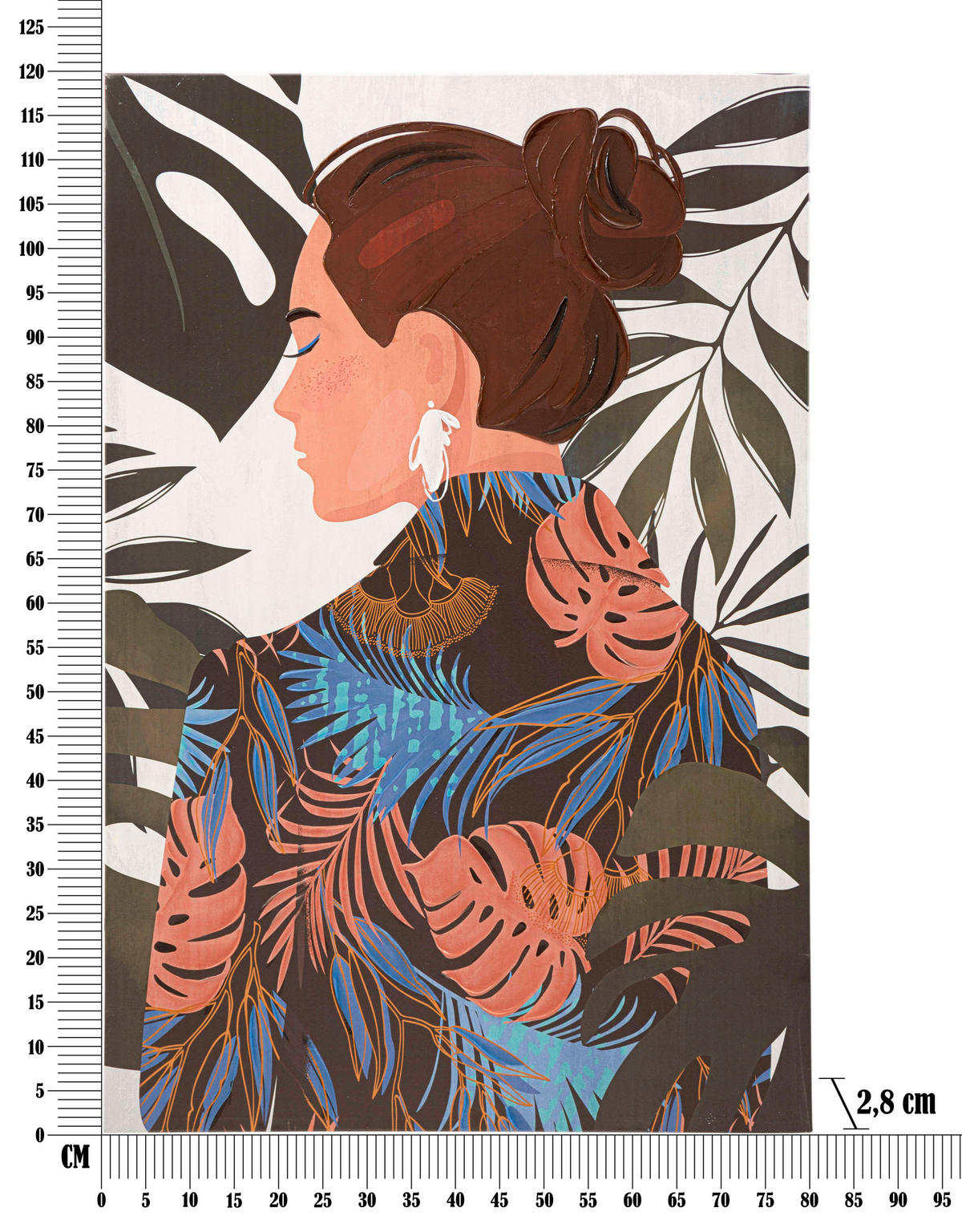 LEINWANDBILD Frauen  - Basics, Holz/Textil (80/120/2.8cm)