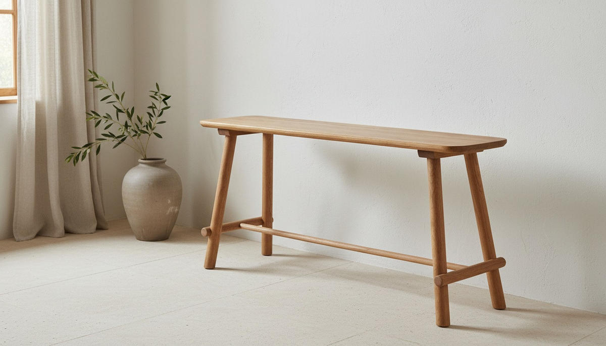 HOCKERBANK 90/45/30 cm Eichefarben Eiche massiv  - Eichefarben, Natur, Holz (90/45/30cm) - Linea Natura
