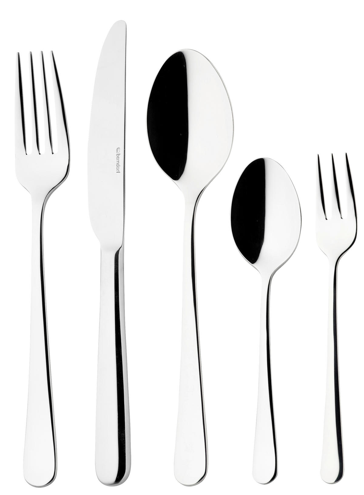 BESTECKSET 30-teilig Edelstahl  - MODERN, Metall - Berndorf