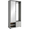 GARDEROBE  in  - Grau, Trend, Holzwerkstoff (90/190/33cm)