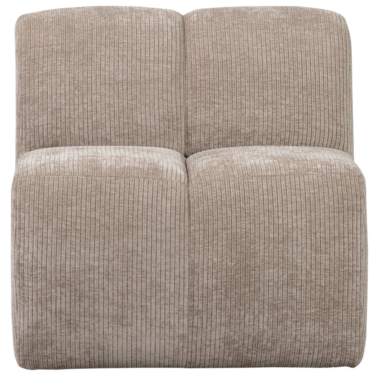 SITZBANKELEMENT 84/83/73 cm Webstoff Sandfarben Kunststoff  - Sandfarben, MODERN, Kunststoff/Textil (84/83/73cm) - Livetastic