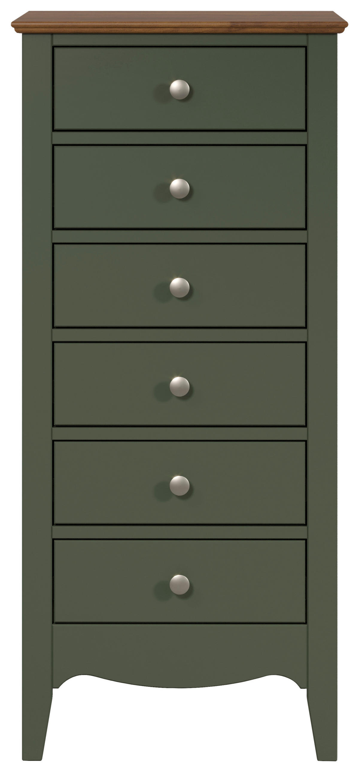 KOMMODE  in 50/110/42 cm  - Dunkelgrün/Dunkelbraun, LIFESTYLE, Holz/Holzwerkstoff (50/110/42cm)